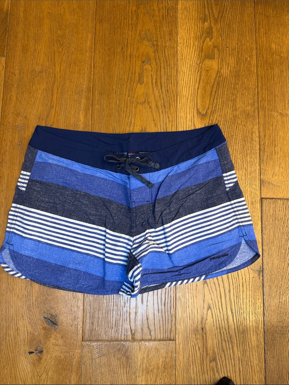 Patagonia Blue Striped Women's Shorts